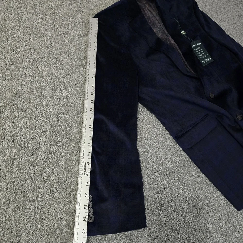 Lauren Ralph Lauren Lexington Sport Coat Mens 40L Ultraflex Velvet Plaid NWT‎